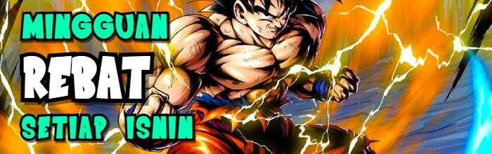 Goku Saiyan bagi anda bonus rebat